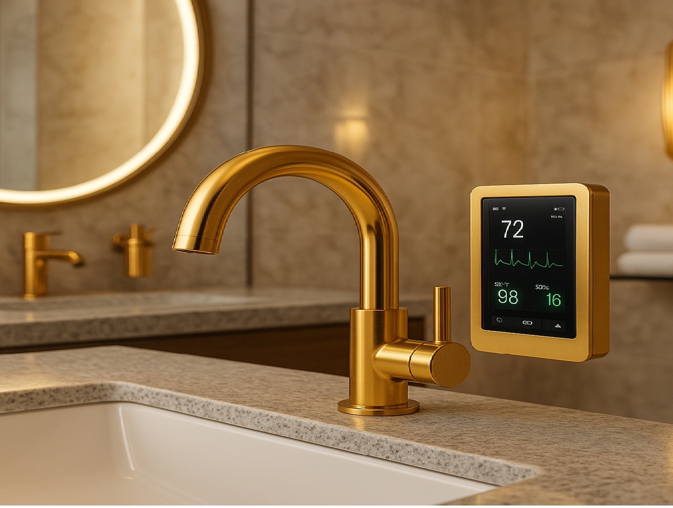 GCC hospitality and healthcare projects with telemetry-enabled, finish-matched touchless fixtures